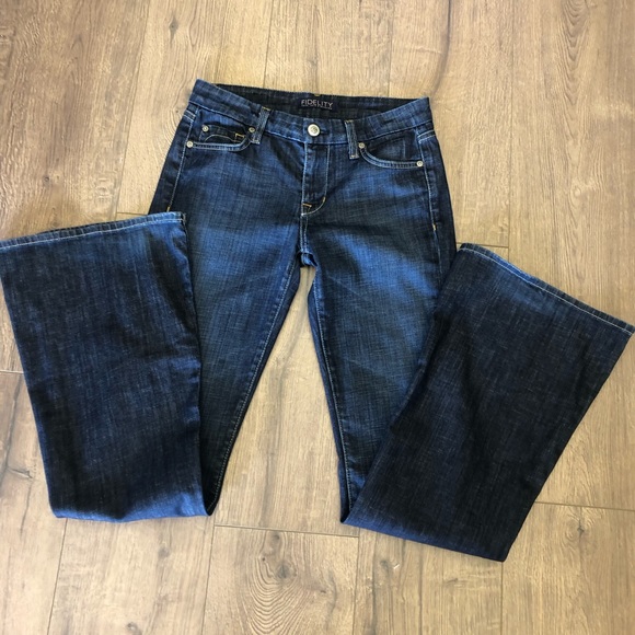 FIDELITY FAITH LOVE DEVOTION BOOT CUT DARK WASH JEANS - Picture 5 of 12